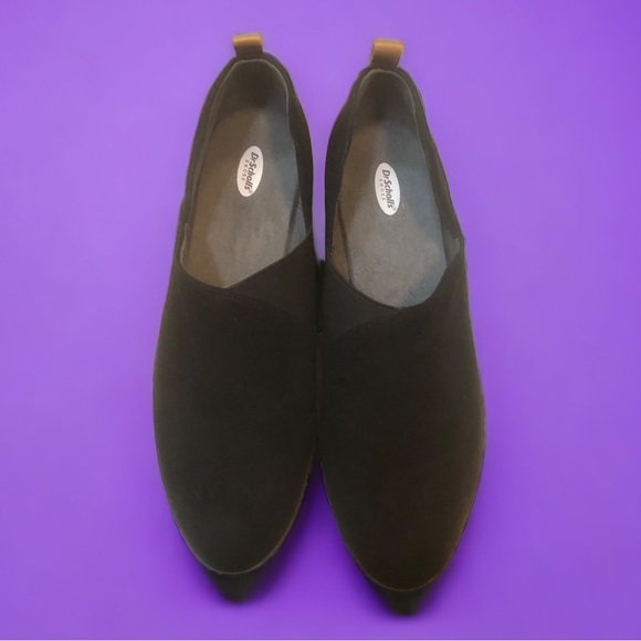 NWOT Dr Scholl’s Riollin Black Ankle Booties Size 8 Faux Suede Women’s - Picture 3 of 10